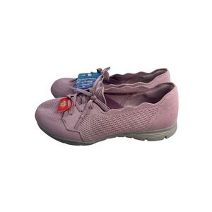 NWT Women's Slip On Pink Sketcher Wide Fit Memory Foam Size 9.5